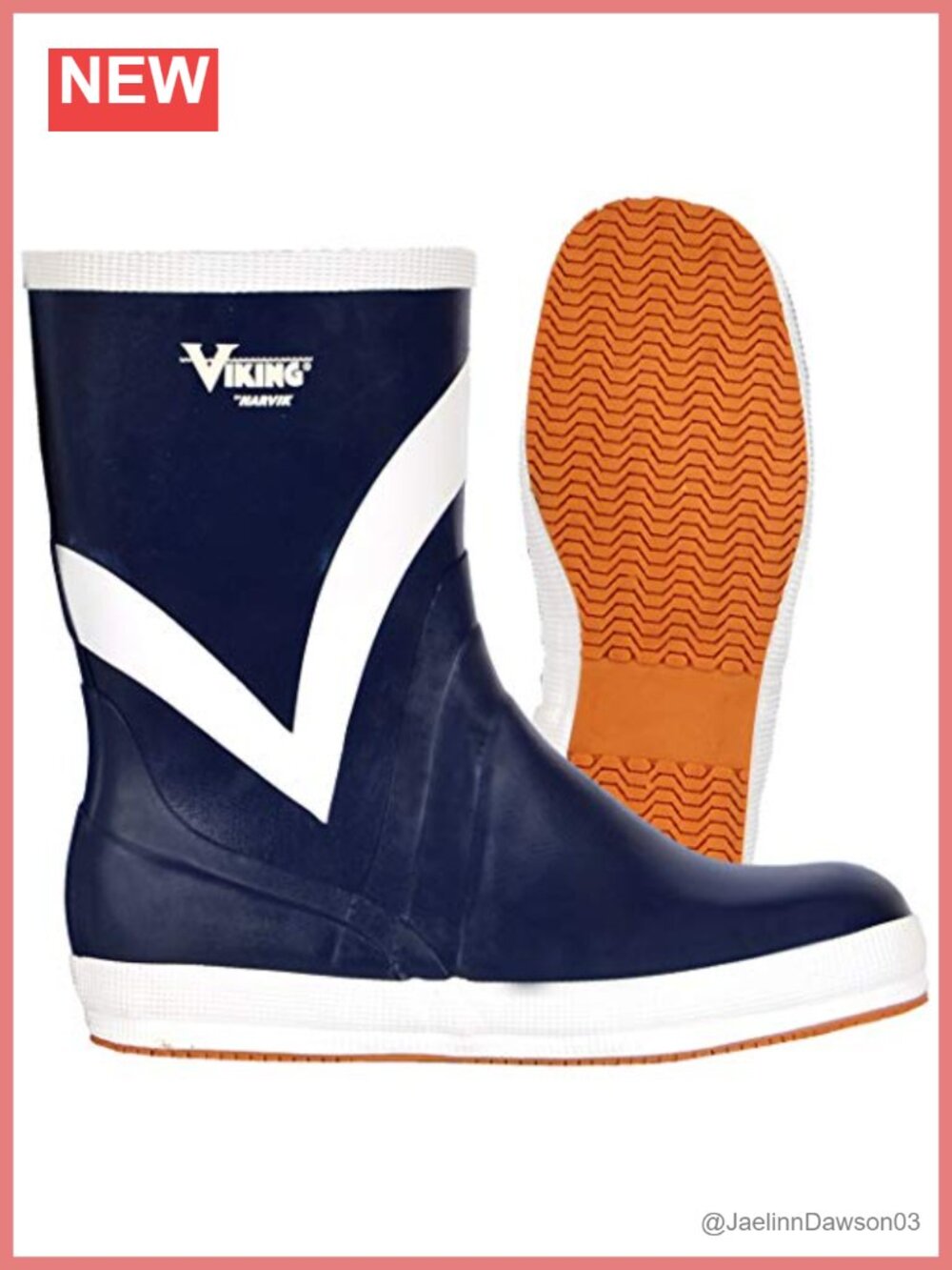 Viking Mariner Kadett Waterproof Pull-On Rain Boots Steel Toe